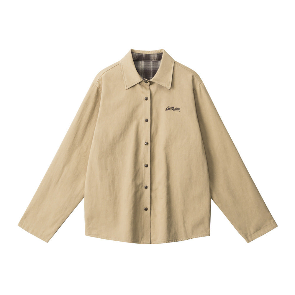 Long Sleeve Shirt for Men and Women Casual Loose Outerwear