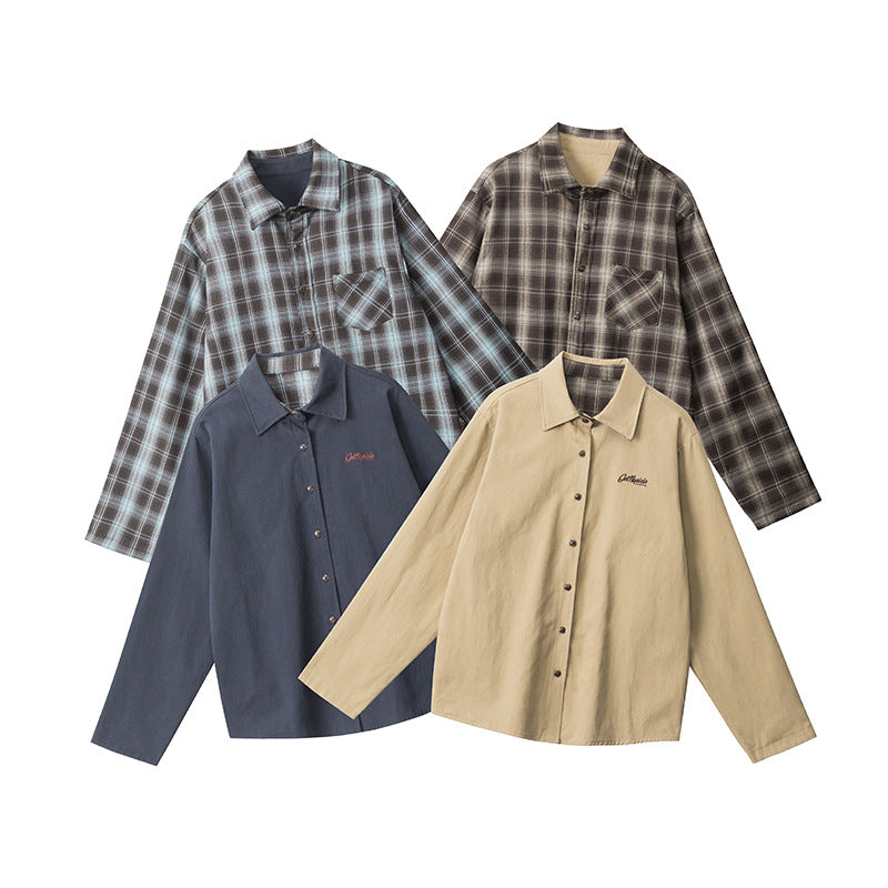 Long Sleeve Shirt for Men and Women Casual Loose Outerwear