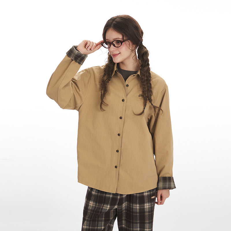 Long Sleeve Shirt for Men and Women Casual Loose Outerwear