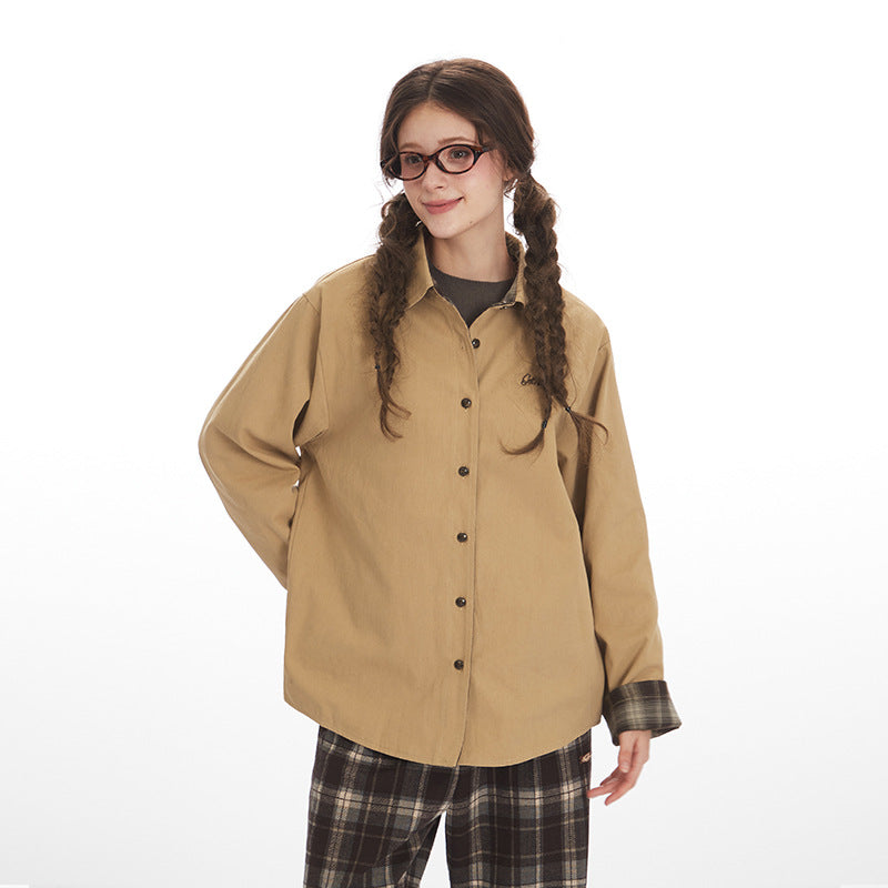 Long Sleeve Shirt for Men and Women Casual Loose Outerwear