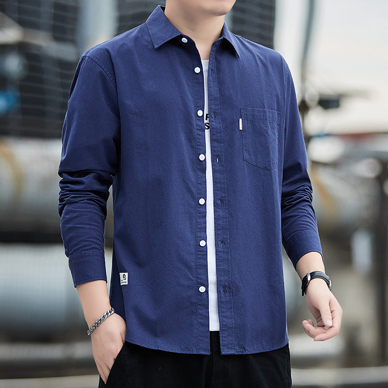 Men's Light Luxury Business Casual Long Sleeve Shirt