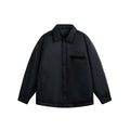 Lightweight Color-blocked Shirt-style White Duck Down Down Jacket Coat