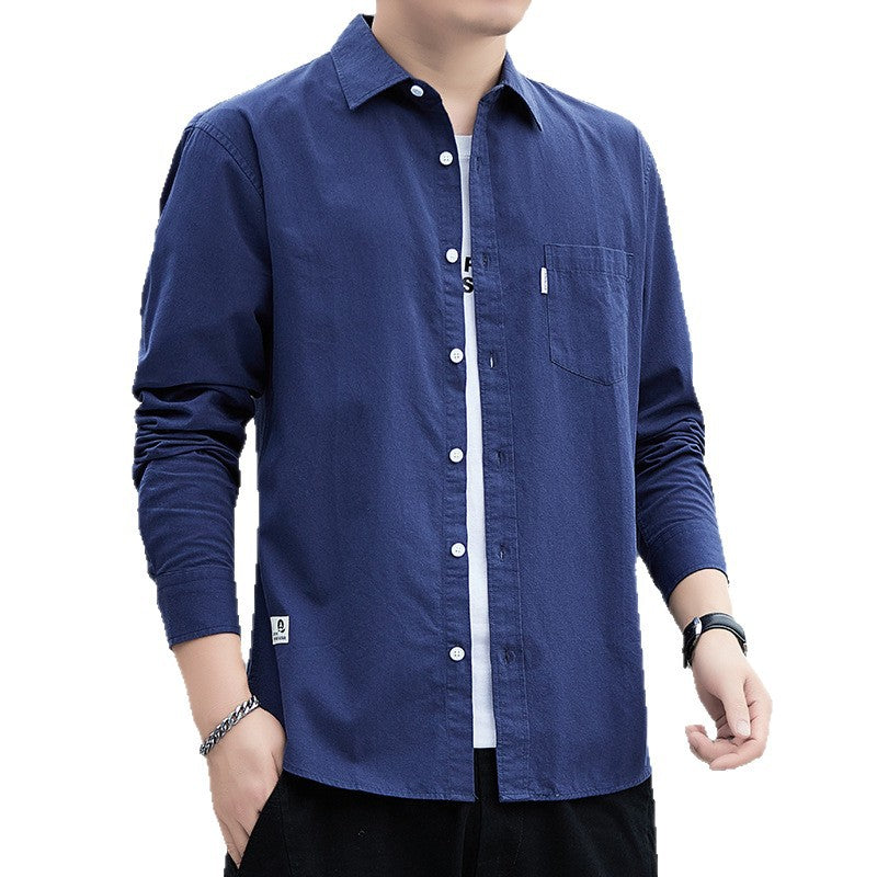 Men's Light Luxury Business Casual Long Sleeve Shirt