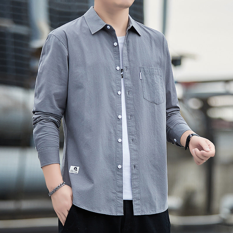 Men's Light Luxury Business Casual Long Sleeve Shirt